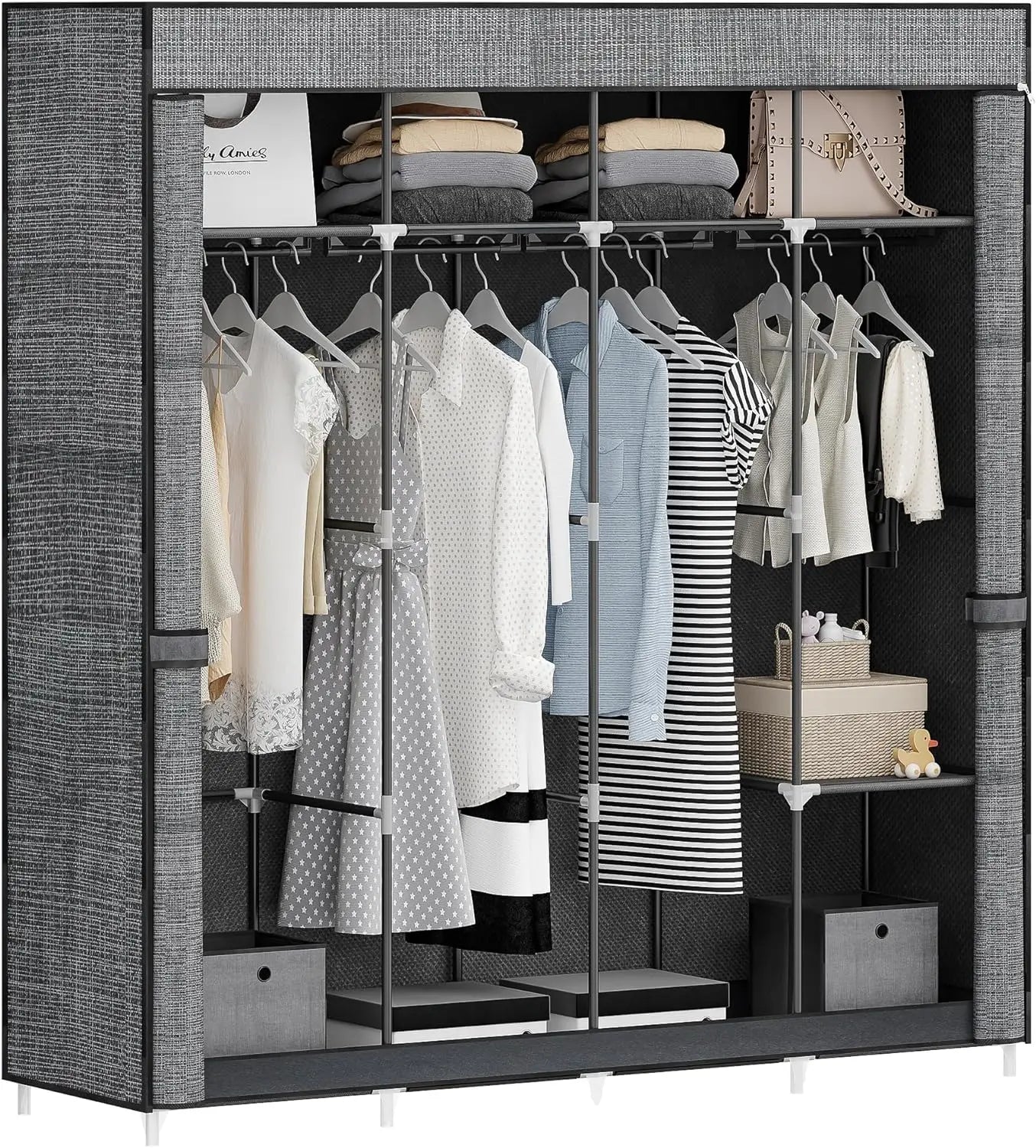 Closet Wardrobe, Portable Closet for Bedroom, Clothes Storage Organizer