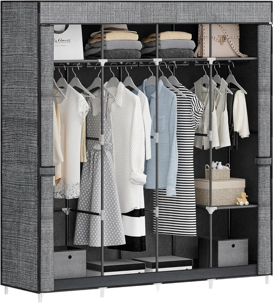 Closet Wardrobe, Portable Closet for Bedroom, Clothes Storage Organizer